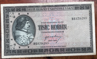 Československo - 1000 kčs - 1945 bez data - BE