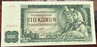 Československo - 1OO kčs - 1961 - X94