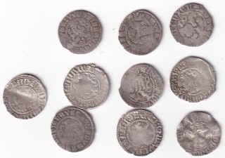 Čechy - LOT 10x Bílý peníz, Vladislav II. Jagellonský, Ag