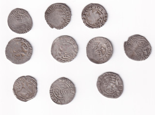 Čechy - LOT 10x Bílý peníz, Vladislav II. Jagellonský, Ag