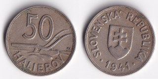 Slovensko - 50 halierov, 1941
