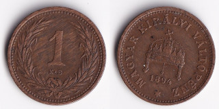 Maďarsko - 1 fillér, 1894