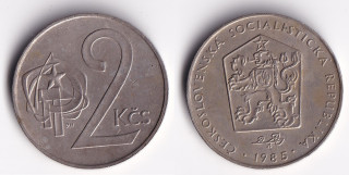 Československo - 2 Kčs - 1985