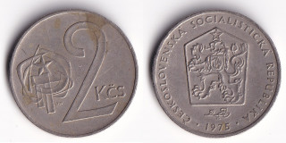 Československo - 2 Kčs - 1975