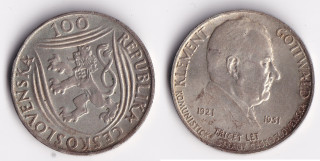 Československo - 100 korun, 1951, 100 Kčs 1951 - Gottwald - 30 let Komunistické strany ČSR pamětní