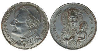 Italy - Medaile, , Jan Pavel II, 14,17g, 35mm