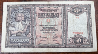 Československo -50 korún, 1940, Ny